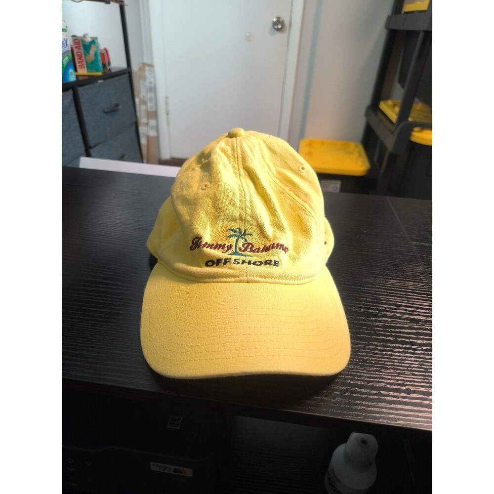 Tommy Bahama Offshore Baseball Cap Hat Nemschoff Flex Fit Yellow